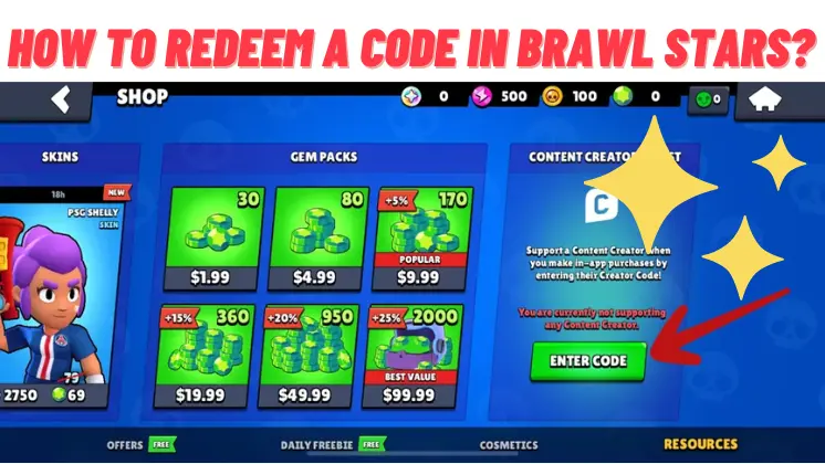 How to Redeem a Code in Brawl Stars